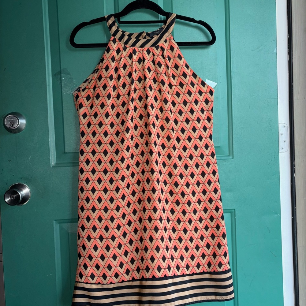 THML Anthropology large Abstract Halter Dress excellent condition - Picture 3 of 8